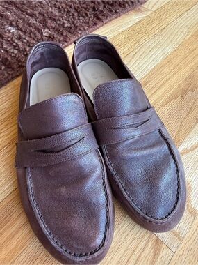 Women’s Jamie Haller Unlined Penny Loafer in Bordeaux Size 36